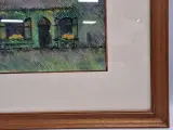 Pasteltekening ‘Hoeverzicht’ - gesigneerd ME en gedateerd 1980 – foto 5 – kavel bij De Kringwinkel, Gent