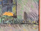 Pasteltekening ‘Hoeverzicht’ - gesigneerd ME en gedateerd 1980 – foto 9 – kavel bij De Kringwinkel, Gent