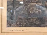 Originele ets ‘Vieux Tisserand’ - genummerd 28/50 - François Pycke – foto 9 – kavel bij De Kringwinkel, Gent