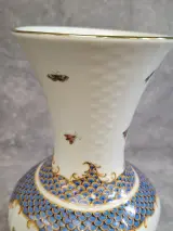 Bareuther Waldsassen porseleinen balustervaas - vogels, insecten en blauw schubdecor – foto 4 – kavel bij De Kringwinkel, Gent