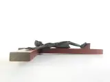 Vintage houten crucifix met gestileerde Christusfiguur – foto 8 – kavel bij De Kringwinkel, Heverlee