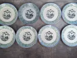 Set van 8 Antieke Boch Frères Keramis herdenkingsborden - Leopold II & Marie Henriette – kavel bij De Kringwinkel, Gent