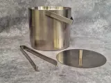 Mid-Century RVS ijsemmer set met dienblad - FUFAL - en tang - KARAmassif – foto 4 – kavel bij De Kringwinkel, Gent