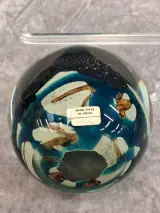 Mdina Glass presse-papier met 'Tiger' patroon – foto 2 – kavel bij De Kringwinkel, Gent