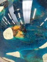 Mdina Glass presse-papier met 'Tiger' patroon – foto 6 – kavel bij De Kringwinkel, Gent