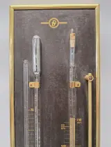 Vintage De Donder "Sebastiano" Kwikbarometer en Thermometer in Messing Frame – foto 5 – kavel bij De Kringwinkel, Gent
