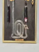 Vintage De Donder "Sebastiano" Kwikbarometer en Thermometer in Messing Frame – foto 6 – kavel bij De Kringwinkel, Gent