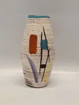 Vintag vaas van Scheurich Keramik – model 248-22 ‘Prisma’ – foto 2 – kavel bij De Kringwinkel, Gent