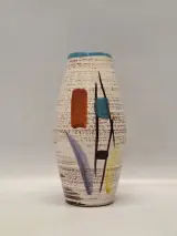 Vintag vaas van Scheurich Keramik – model 248-22 ‘Prisma’ – foto 3 – kavel bij De Kringwinkel, Gent