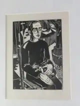 Houtsnede - De blinde en de leeuwerik - Antoon Herckenrath – foto 2 – kavel bij De Kringwinkel, Heverlee
