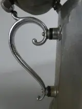 Vintage metalen koffiekan met deksel – foto 4 – kavel bij De Kringwinkel, Diest