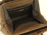 Vintage Cognacbruine Leren Handtas – foto 6 – kavel bij De Kringwinkel, Antwerpen