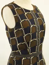Natan Edition 5 - elegante mouwloze jurk met grafische print – foto 4 – kavel bij De Kringwinkel, Antwerpen