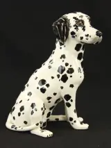 Italiaans keramisch beeld van een dalmatiër - handbeschilderd - 31,5 cm – foto 3 – kavel bij De Kringwinkel, Antwerpen