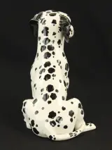 Italiaans keramisch beeld van een dalmatiër - handbeschilderd - 31,5 cm – foto 4 – kavel bij De Kringwinkel, Antwerpen
