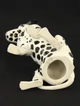 Italiaans keramisch beeld van een dalmatiër - handbeschilderd - 31,5 cm – foto 6 – kavel bij De Kringwinkel, Antwerpen