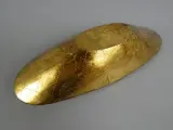 Decoratief houten ovaal schaaltje met goud- en pasteltinten – foto 2 – kavel bij De Kringwinkel, Diest