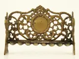 Antieke messing Chanoekalamp - Judaica - Mozes & Aäron - Praag/Bohemen - vermoedelijk 19e eeuw – foto 3 – kavel bij De Kringwinkel, Antwerpen