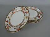 Set van 5 porseleinen borden met decoratieve rand – kavel bij De Kringwinkel, Diest