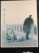 Set van 3 Magritte tentoonstellingsaffiches in lijst – foto 3 – kavel bij De Kringwinkel, Heverlee