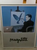 Set van 3 Magritte tentoonstellingsaffiches in lijst – foto 8 – kavel bij De Kringwinkel, Heverlee