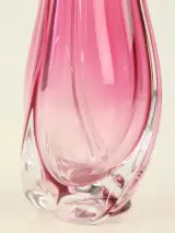 Val Saint Lambert vaas roze kristal (35 cm / jaren 60) – foto 5 – kavel bij De Kringwinkel, Antwerpen