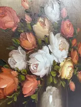 Stilleven met Rozen – Gesigneerd R. Pasanault – foto 5 – kavel bij De Kringwinkel, Gent