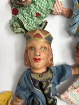 Partij Vintage Handpoppen (Gips) – Antiek Poppenkast – foto 3 – kavel bij De Kringwinkel, Gent