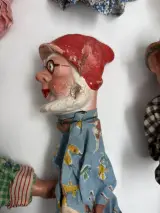 Partij Vintage Handpoppen (Gips) – Antiek Poppenkast – foto 5 – kavel bij De Kringwinkel, Gent