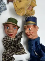Partij Vintage Handpoppen (Gips) – Antiek Poppenkast – foto 6 – kavel bij De Kringwinkel, Gent