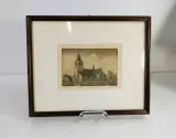Lot van 2 ingelijste originele etsen van Oud-Turnhout en Corsendonck – foto 2 – kavel bij De Kringwinkel, Turnhout