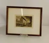 Lot van 2 ingelijste originele etsen van Oud-Turnhout en Corsendonck – foto 6 – kavel bij De Kringwinkel, Turnhout