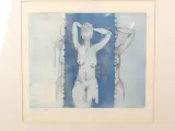 Gesigneerde gravure "Jetty" (1996) – Ingelijst kunstwerk – foto 2 – kavel bij De Kringwinkel, Heverlee
