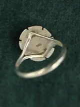 Zilveren ring met malachiet – foto 2 – kavel bij De Kringwinkel, Antwerpen