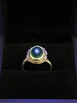 Zilveren ring met malachiet – foto 4 – kavel bij De Kringwinkel, Antwerpen