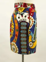 Moschino Jeans kleurrijk jeansrokje met cartoonachtige casinoprint – foto 8 – kavel bij De Kringwinkel, Antwerpen
