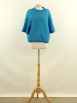 CKS gebreide damestrui in helderblauw Size S – kavel bij De Kringwinkel, Antwerpen