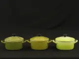 Le Creuset set van 7 cocottes en 2 tasjes – foto 6 – kavel bij De Kringwinkel, Antwerpen