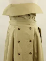 RAE Antwerp beige bustierjurk in retro stijl fit and flare in gladde zwaardere soepelvallende stof – foto 6 – kavel bij De Kringwinkel, Antwerpen