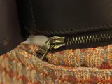 Natan Knitwear wikklerokje met lederen riem in herfstkleuren – foto 4 – kavel bij De Kringwinkel, Antwerpen