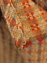 Natan Knitwear wikklerokje met lederen riem in herfstkleuren – foto 6 – kavel bij De Kringwinkel, Antwerpen