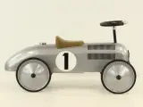 Goki metalen loopauto / retro racewagen – zilverkleurig – kavel bij De Kringwinkel, Antwerpen