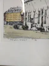 Gesigneerde zeefdruk van Herentals – foto 2 – kavel bij De Kringwinkel, Turnhout