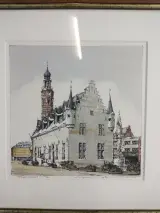 Gesigneerde zeefdruk van Herentals – foto 4 – kavel bij De Kringwinkel, Turnhout