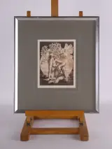 Guido Mariman – "Natuurlijk Visioen" – Gesigneerde Burin-Aquatint-gravure (43/50) – kavel bij De Kringwinkel, Heverlee