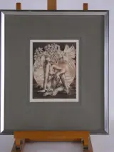 Guido Mariman – "Natuurlijk Visioen" – Gesigneerde Burin-Aquatint-gravure (43/50) – foto 2 – kavel bij De Kringwinkel, Heverlee