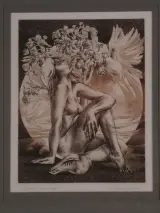 Guido Mariman – "Natuurlijk Visioen" – Gesigneerde Burin-Aquatint-gravure (43/50) – foto 3 – kavel bij De Kringwinkel, Heverlee