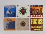 6 vintage vinyl singles: rock – kavel bij De Kringwinkel, Heverlee