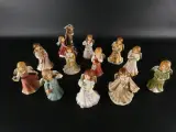 Goebel kerstengelen – set van 12 handgeschilderde engeltjes – kavel bij De Kringwinkel, Heverlee