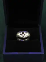 Sterling zilveren hartvormige ring met traanvormige steen – foto 3 – kavel bij De Kringwinkel, Antwerpen